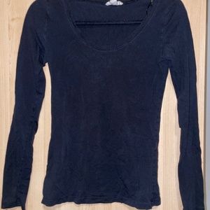Black long sleeve top